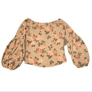 Floral Off shoulder Top/ Blouse Like new